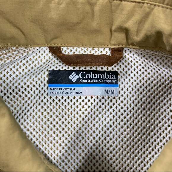 Columbia PHG Tan Brown Hunting Rifle Short Sleeve Button Down Shirt Vented - Picture 8 of 12